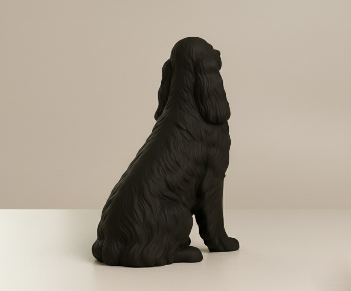Elegant Spaniel Dog Figurine