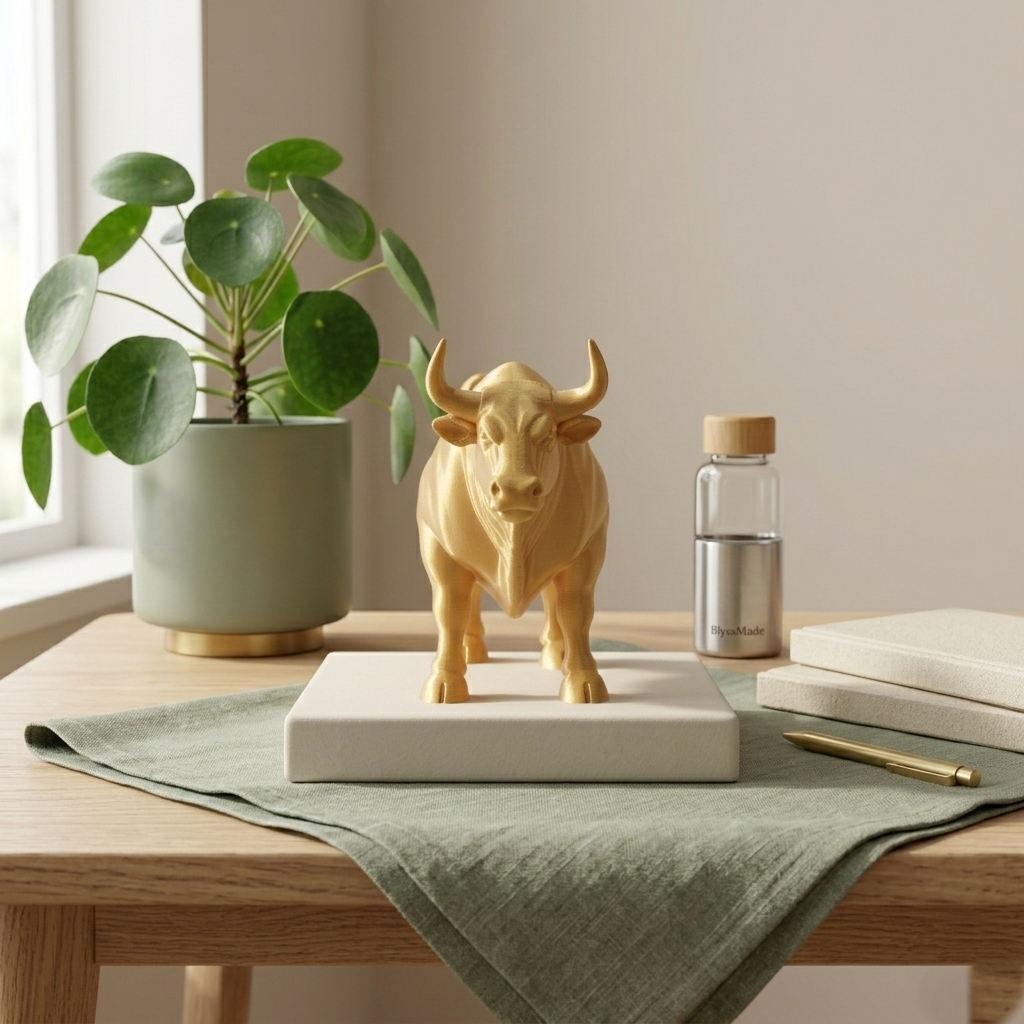 Majestic Bull Statue | Minimalist Strength Decor