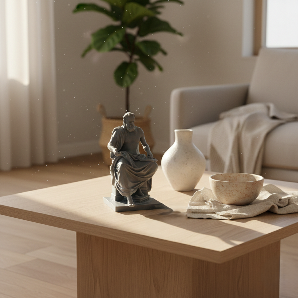 The Seated Philosopher: A Timeless Accent for Modern Interiors