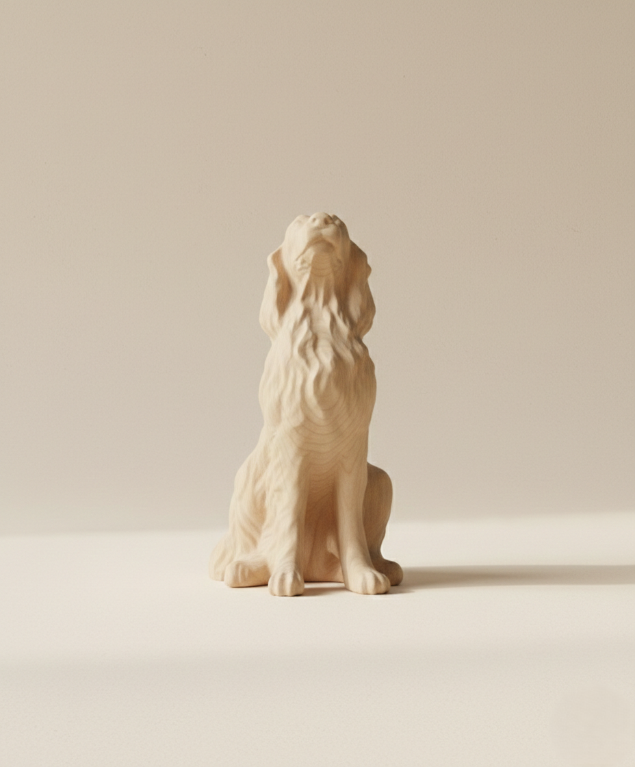 Elegant Spaniel Dog Figurine