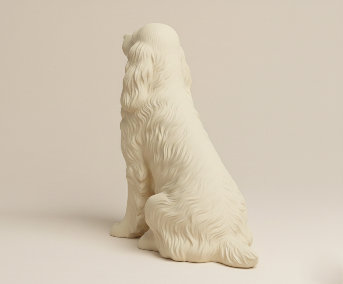 Elegant Spaniel Dog Figurine