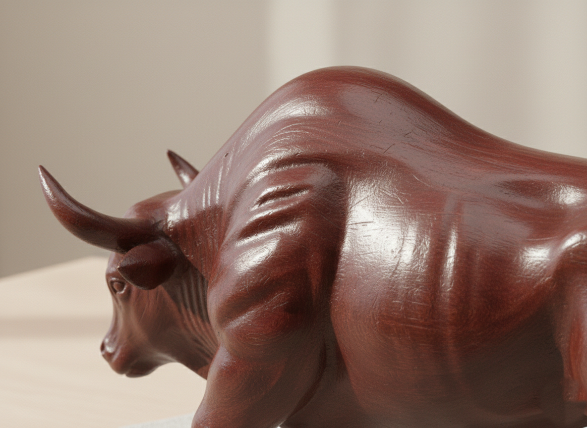 Majestic Bull Statue | Minimalist Strength Decor
