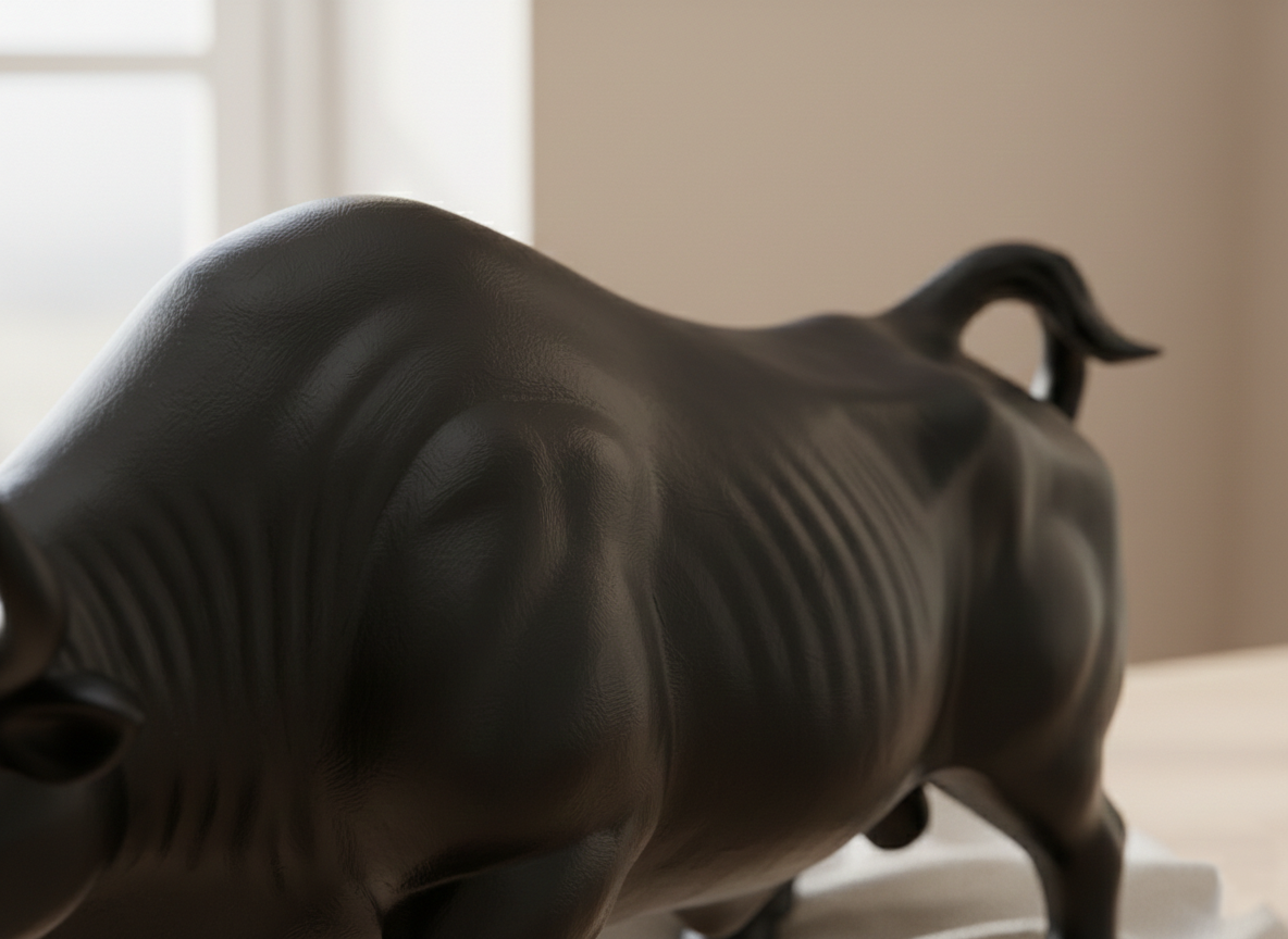 Majestic Bull Statue | Minimalist Strength Decor