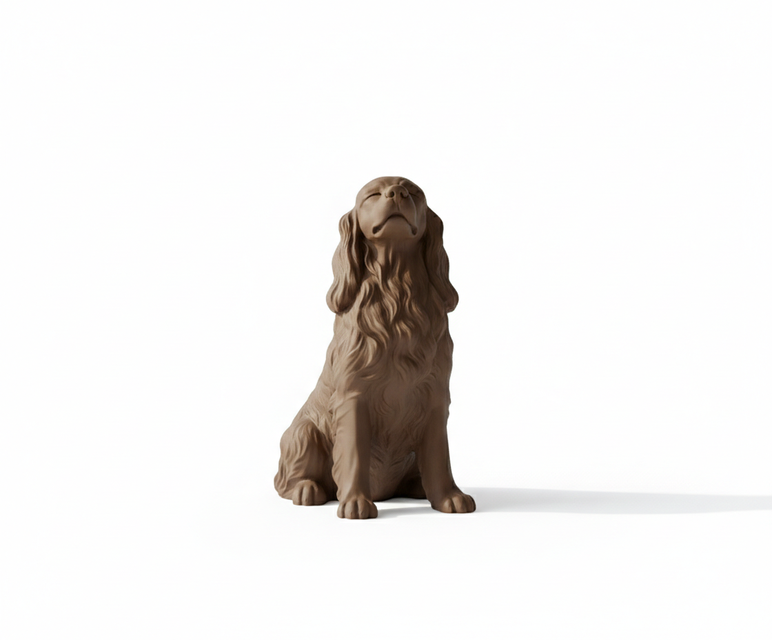 Elegant Spaniel Dog Figurine