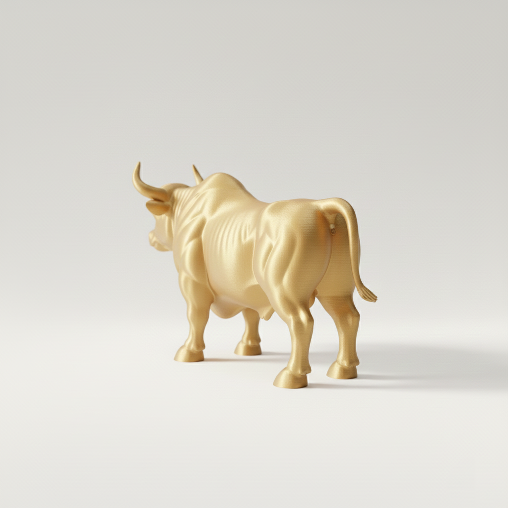 Majestic Bull Statue | Minimalist Strength Decor